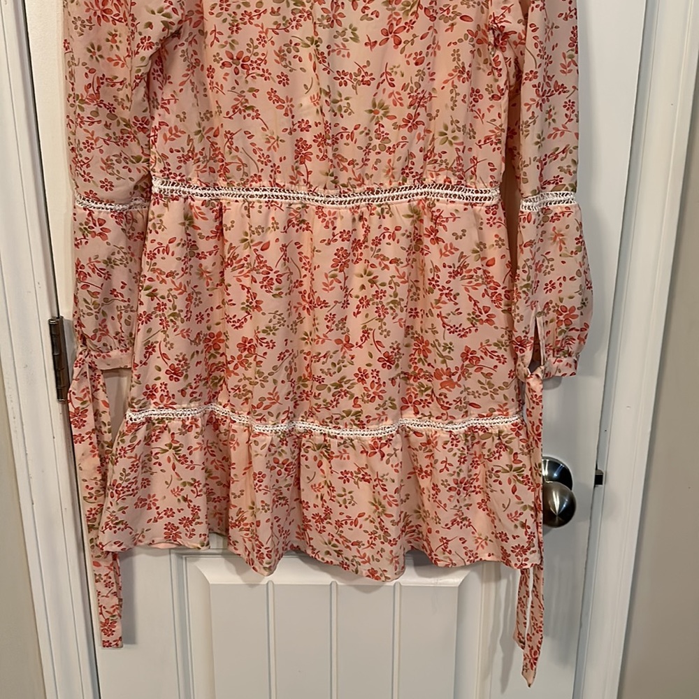 For Love and Lemons Sweet Disposition Swing Dress Pink Floral Size XS - Picture 10 of 10